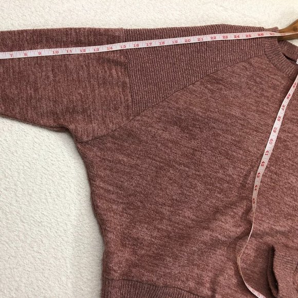 MELROSE AND MARKET Pullover Knitted Raglan Sweater Size XXS Maroon Made in USA - Picture 5 of 11